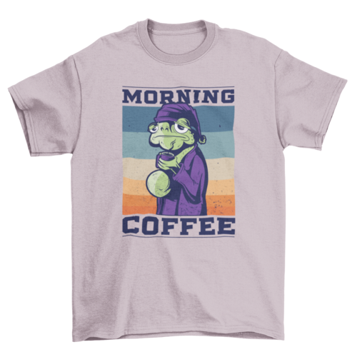 Morning coffee frog t-shirt