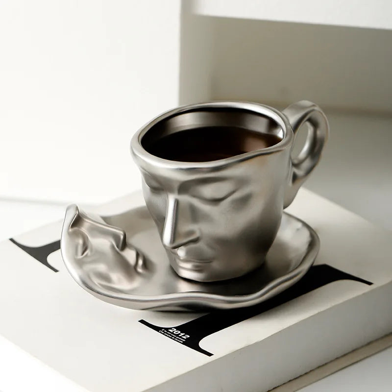 Abstract Art Ceramic Coffee Cup