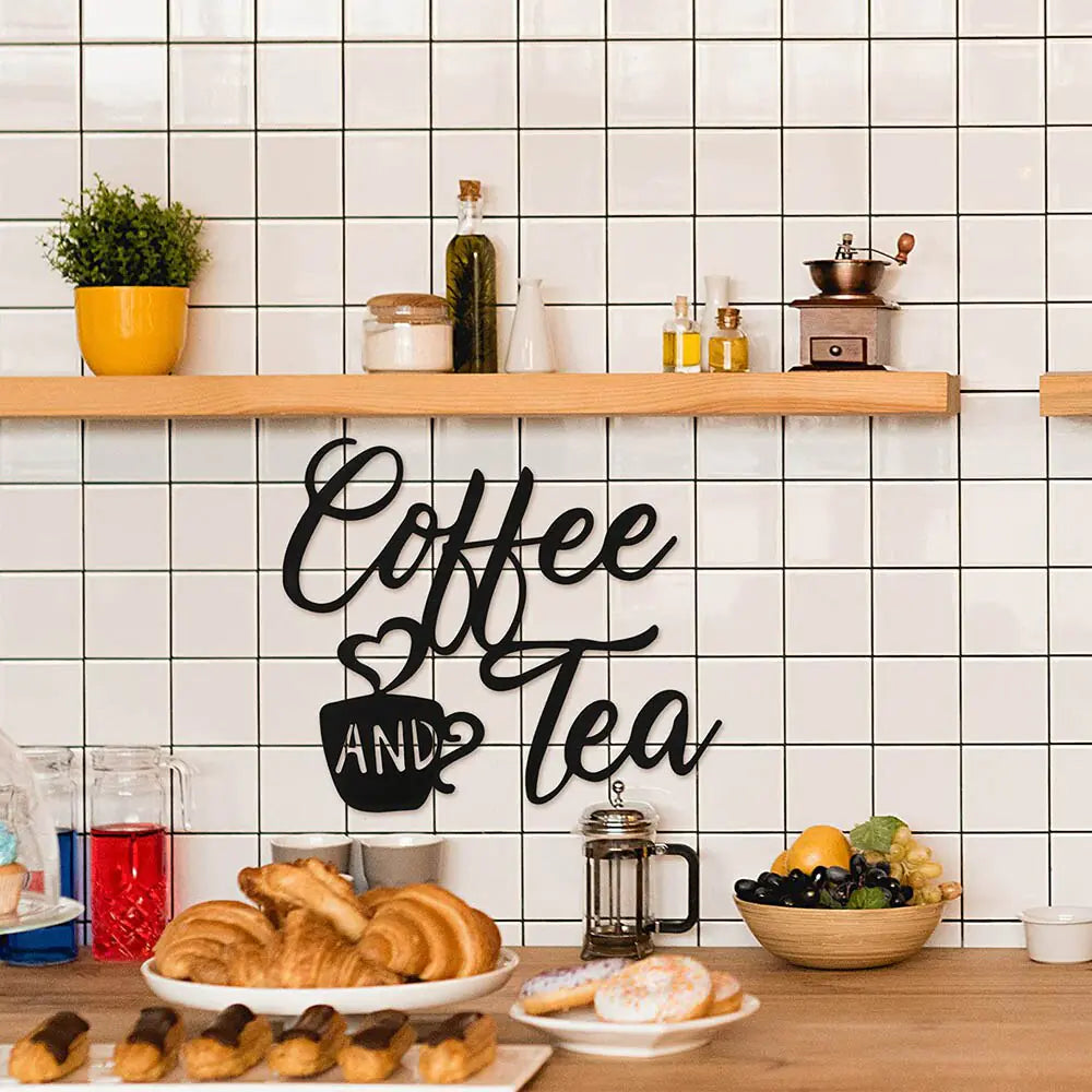 Coffee And Tea Wall Sign
